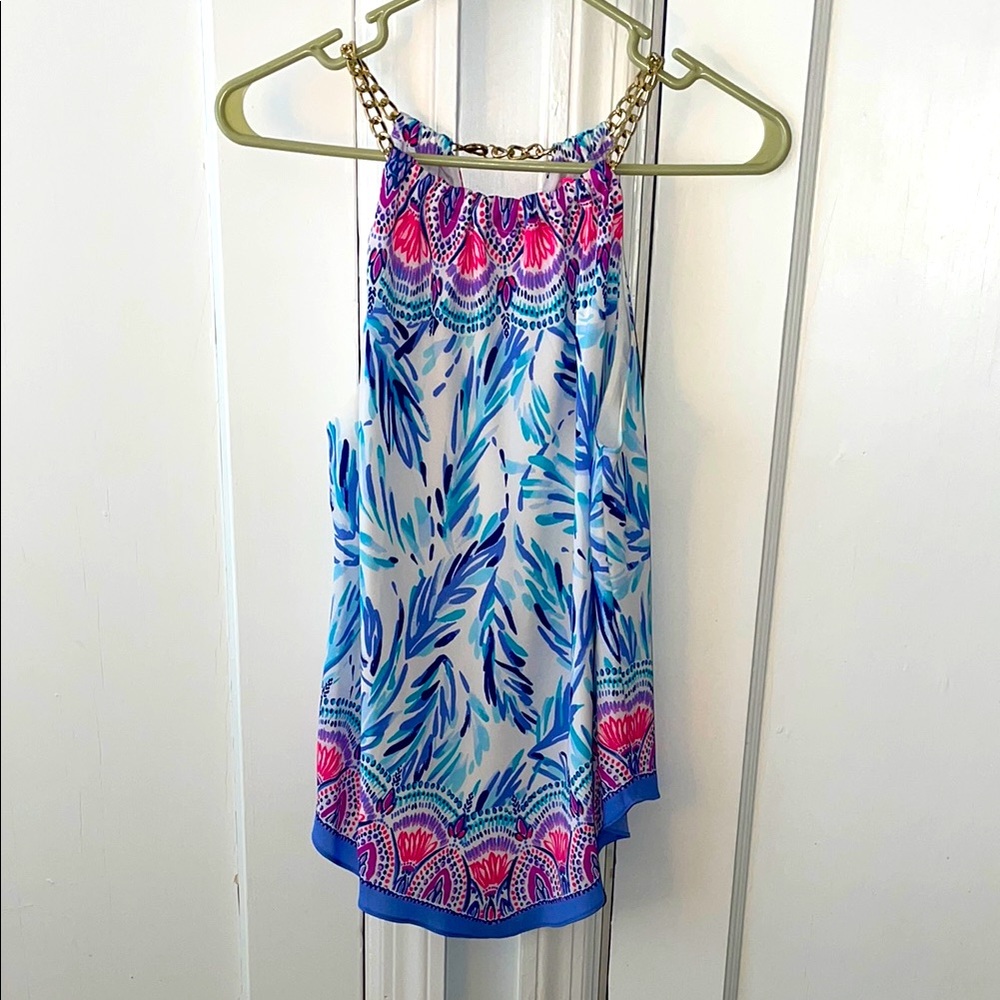 Lilly Top with Chain Neckline